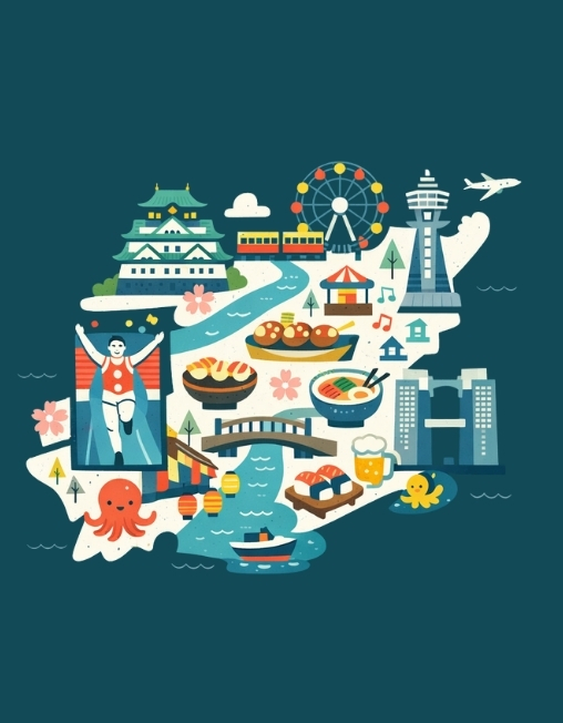 Osaka mapa